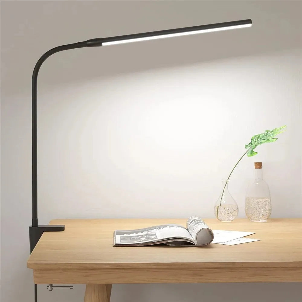 Aurify LED Desk Lamp | Adjustable Gooseneck Architect Light with Stepless Dimming for Office & Study Desk
