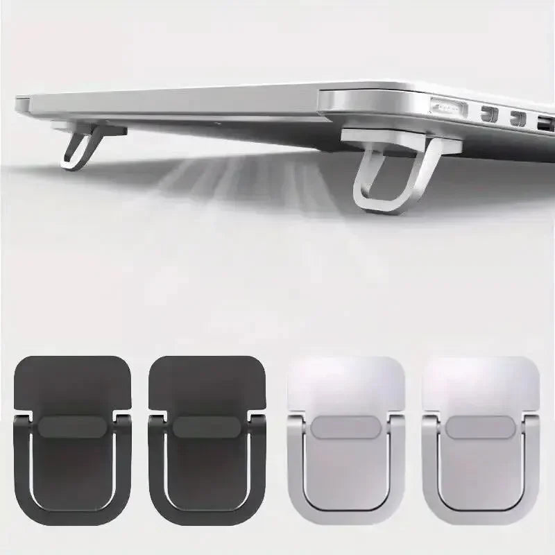 Aurify 2-Pack Portable Laptop Stand Set | Adjustable Desk Riser with Keyboard Lift for MacBook & Laptops