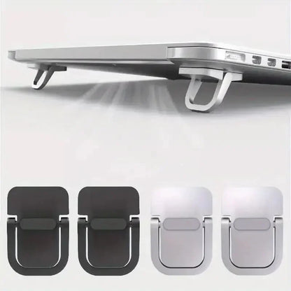 Aurify 2-Pack Portable Laptop Stand Set | Adjustable Desk Riser with Keyboard Lift for MacBook & Laptops
