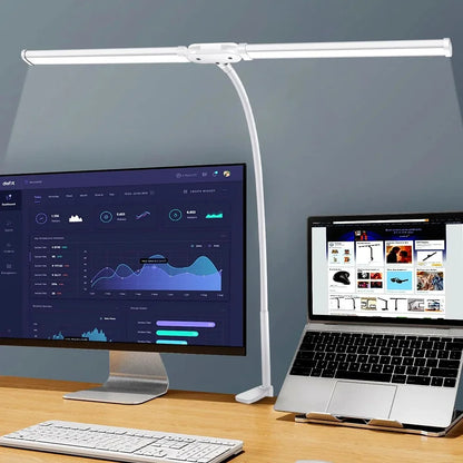 Aurify LED Desk Lamp | Adjustable Gooseneck Architect Light with Stepless Dimming for Office & Study Desk