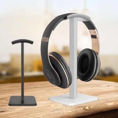 Aurify Universal Headphone Stand | Minimal Desk Headset Holder for Gaming, Office & Home Setup (Black/White)