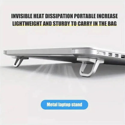 Aurify 2-Pack Portable Laptop Stand Set | Adjustable Desk Riser with Keyboard Lift for MacBook & Laptops