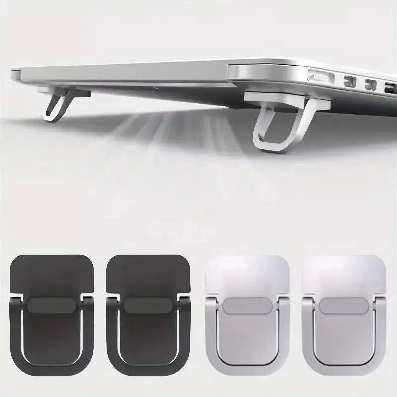 Aurify 2-Pack Portable Laptop Stand Set | Adjustable Desk Riser with Keyboard Lift for MacBook & Laptops